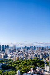 展望台から眺める大阪市の風景