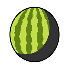 watermelon fruit healthy food diet nature vector illustration template design