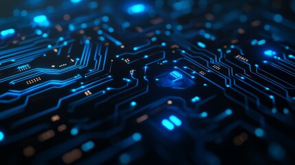 Futuristic Circuit Board