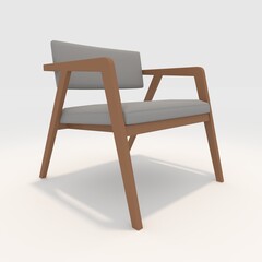 3d render armchair design element. Furniture Collection