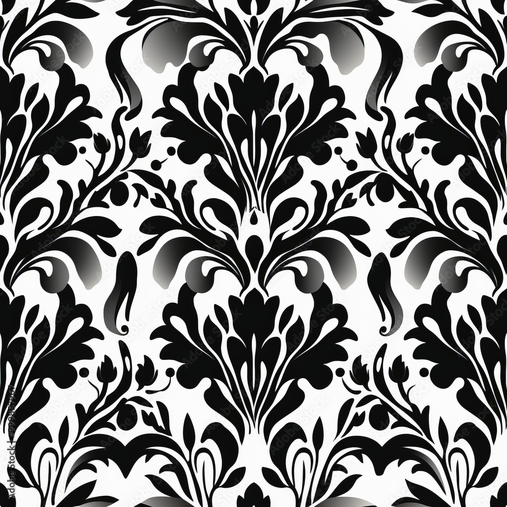 Poster creating symmetrical patterns in black and white a focus on balance and harmony
