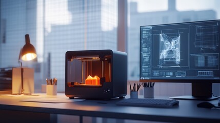 Modern 3D Printing Workspace