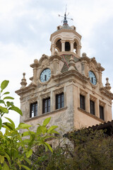 Rathaus mit Uhrenturm, Altadt Alcudia, Mallorca