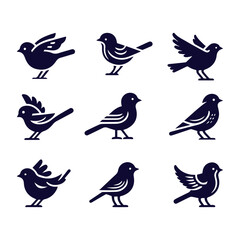 collection of birds, Various types Birds Vector Set