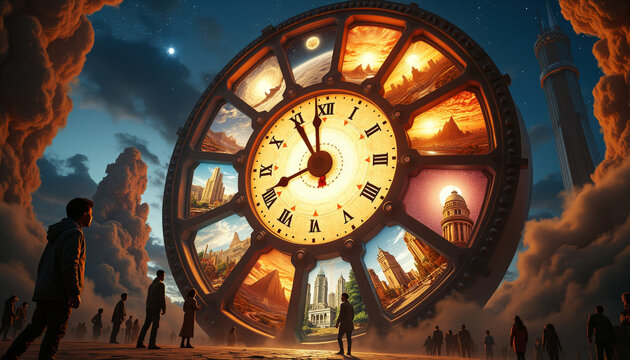 Cette horloge ancienne à remontée le temps, ornée de gravures énigmatiques, cache un mécanisme secret permettant de revisiter les moments oubliés à chaque cliquetis de ses aiguilles.