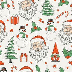 Christmas Story colorful pattern seamless