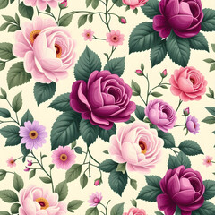 vintage wallpaper with flowers