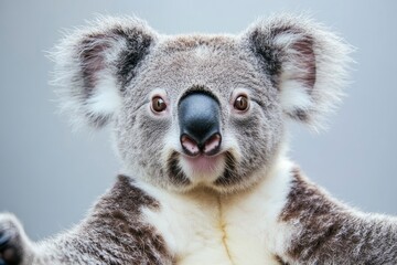 Fototapeta premium Photogenic Koala looking at the camera ,generative ai