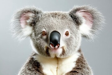Naklejka premium Photogenic Koala looking at the camera ,generative ai