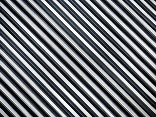 A pattern of diagonal black and white metal pipes.