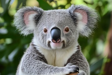 Fototapeta premium Photogenic Koala looking at the camera ,generative ai