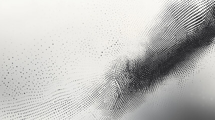 Abstract Monochrome Dot Matrix Pattern in Gradient Waveform Textured Background