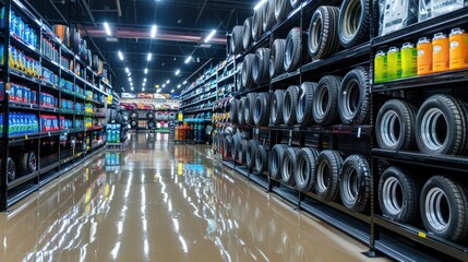 Auto Parts Store Interior