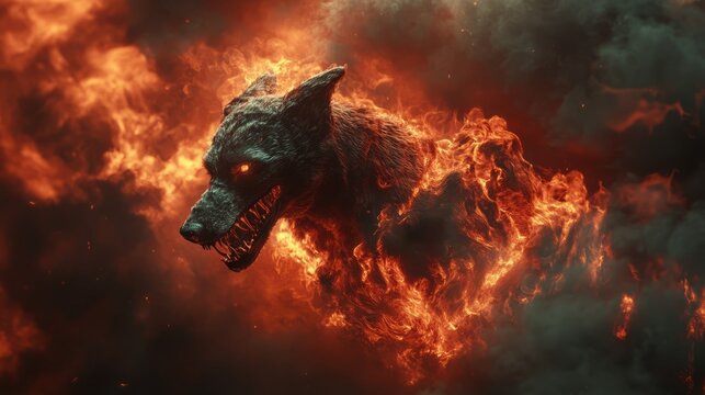 Fiery Wolf Emergence