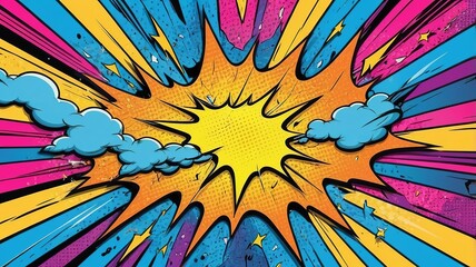 Fototapeta premium comic book background