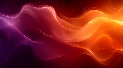 Obraz premium Abstract Orange and Purple Waves Background