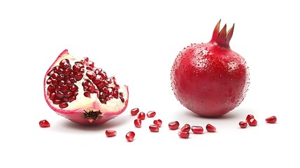 pomegranate on a white background