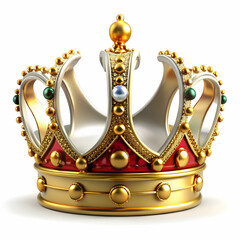 king crown on white background