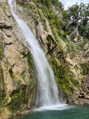 Gregorčičev waterfall or Volarja waterfall (Vrsno, Slovenia) - Gregorcic-Wasserfall oder Gregorcicfall (Vrsno, Slowenien) - Gregorčičev slap ali Simonov slap (Vrsno, Slovenija)