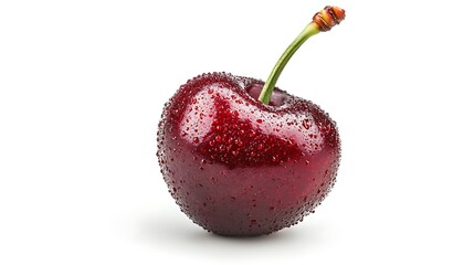 cherry on a white background