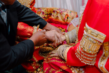 Bugis Pinrang Traditional Wedding Ceremony, South Sulawesi.