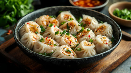 Xiao Long Bao,Xiao Long Bao Chinese food, delicious food ready to eat in a bowl