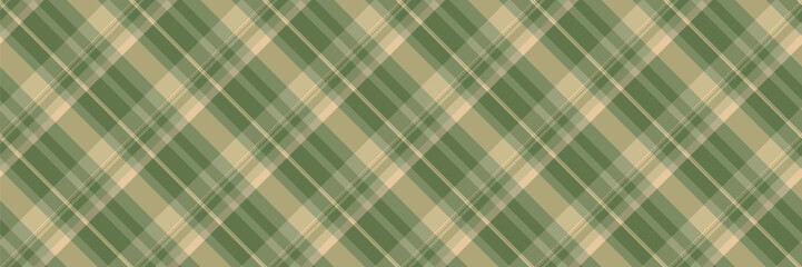 Uk fabric plaid texture, gift paper pattern background vector. Production check textile seamless tartan in pastel and green colors.