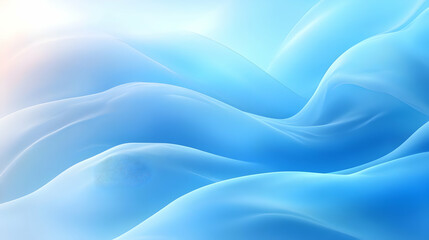 Obraz premium Abstract Blue Wavy Background - Perfect for Design Projects