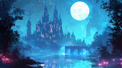 Obraz premium Vector fantasy background