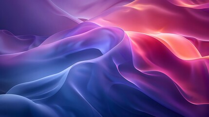 Fototapeta premium A vibrant abstract design featuring flowing shapes in shades of purple and red.