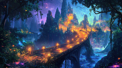Obraz premium Vector fantasy background