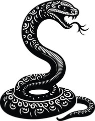 black snake illustration