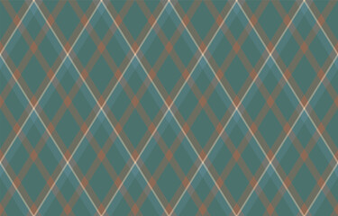 Argyle pattern of geometric rhombus. Harlequin check wallpaper design. Classic diamond shaped textile material for web background, print fabric clothing, sweater, wrapping paper, gift card, invitation