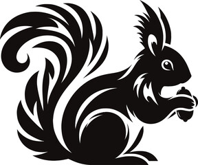 squirrel on a white background