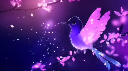 Obraz premium cute bird humming bird spirit animal 