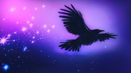 fly raven crow spirit animal occult witchcraft 