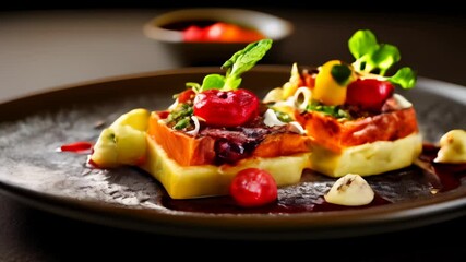  Delicious gourmet food plated for a culinary delight