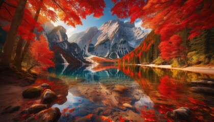 autumn landscape in the forest