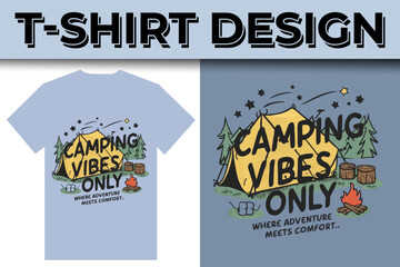 campaign mountain vintage typography t-shirt design