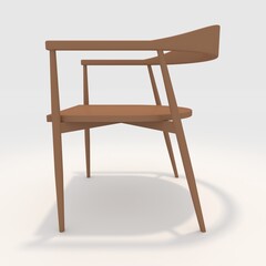 3d render armchair design element. Furniture Collection