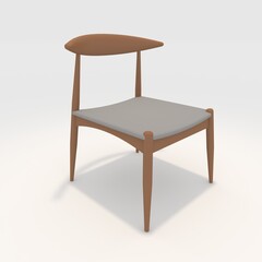 3d render armchair design element. Furniture Collection