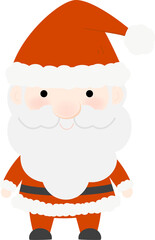 Santa Claus vector illustration collection. Christmas greeting card.