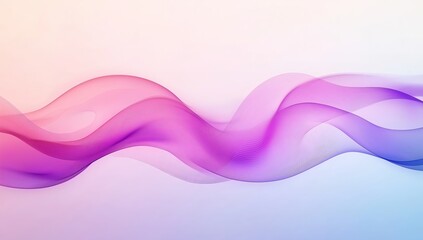 Abstract blue and purple liquid wavy shapes futuristic banner. Glowing retro waves background