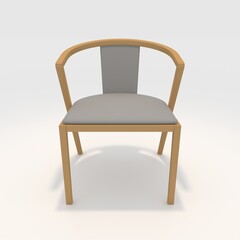 3d render armchair design element. Furniture Collection