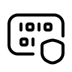 encrypt security icon with line style, perfect for user interface projects