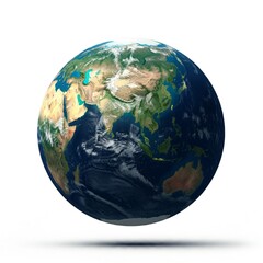 earth globe isolated on white