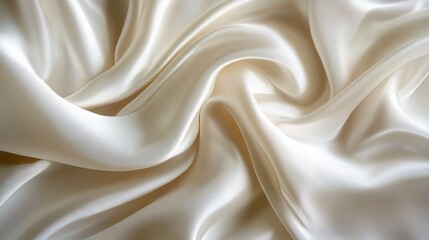 Obraz premium Elegant Cream Satin Fabric Texture Background