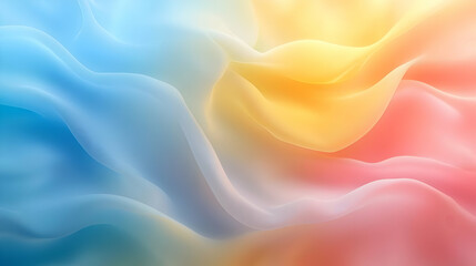 Obraz premium Abstract Background with Soft Pastel Colors and Flowing Waves