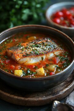 Hal&aacute;szl&eacute;: A spicy fish soup made with carp, paprika, and vegetables, originating from river regions.