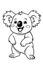 Obraz premium koala coloring